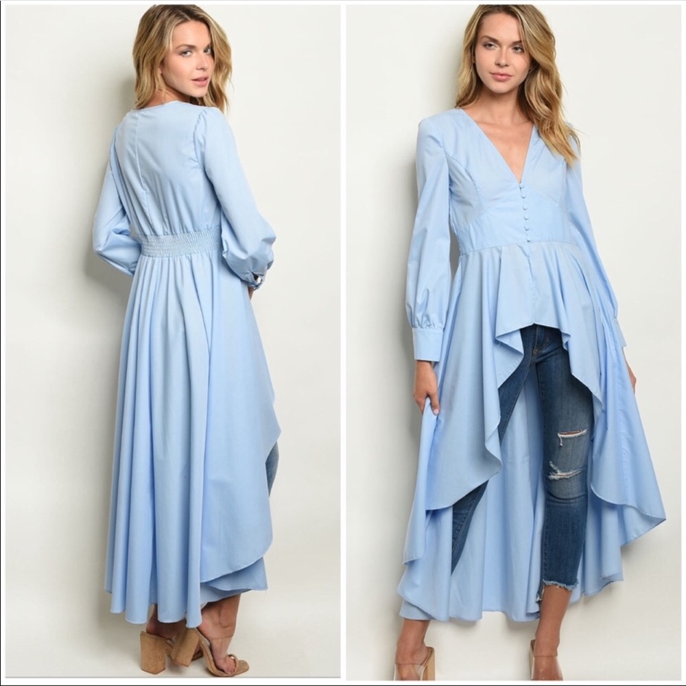 🎈2 for $50 🎈Gorgeous high low duster top - Picture 4 of 4